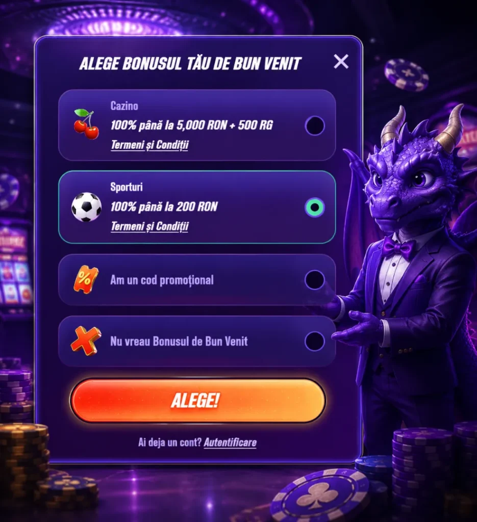Înregistrare bonus